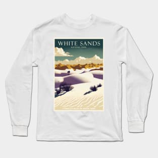 White Sands National Park Travel Poster Long Sleeve T-Shirt